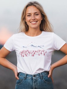 Dámské tričko Stromy a štíty