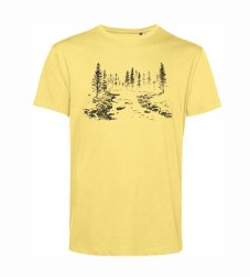 Pánske BIO tričko rieka v lese