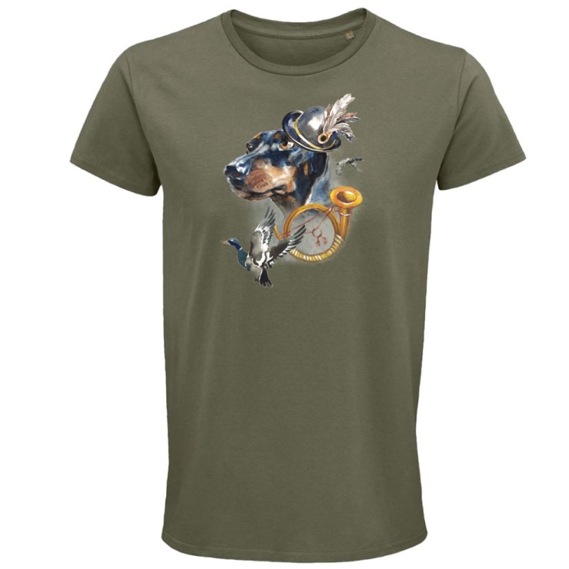 Pánske tričko poľovnícky pes