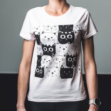 Dámske BIO tričko Vtipné mačky