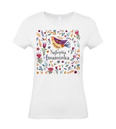 Dámske tričko najlepšia maminka vtáčik