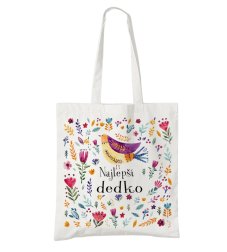 BIO bavlnená taška dedko vtáčik