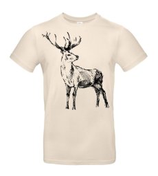 Pánske tričko Jeleň skica
