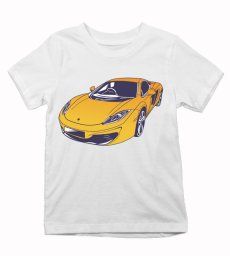 Detské tričko žltý športiak