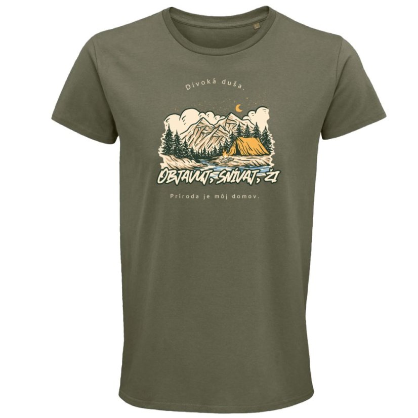 Pánske tričko Príroda je môj domov