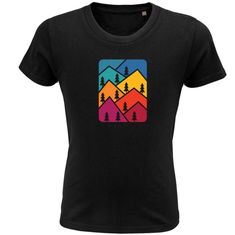 Detské tričko Farebné stromy