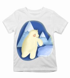 Detské tričko ľadový macko