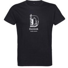 Pánske tričko Iniciál plus vlastné meno