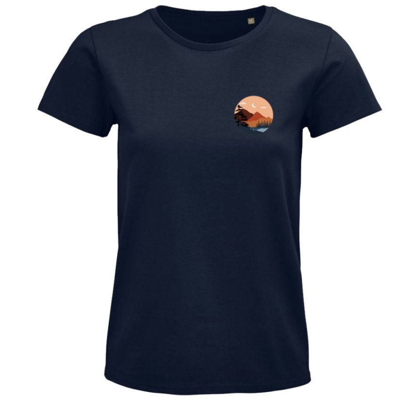 Dámske tričko Príroda v kruhu - minimalizmus