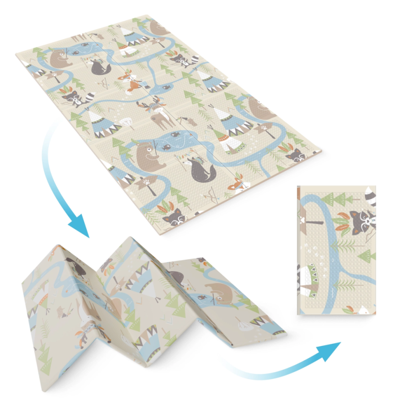 Detská skladacia podložka 180 x 120 cm  INDIAN – malá