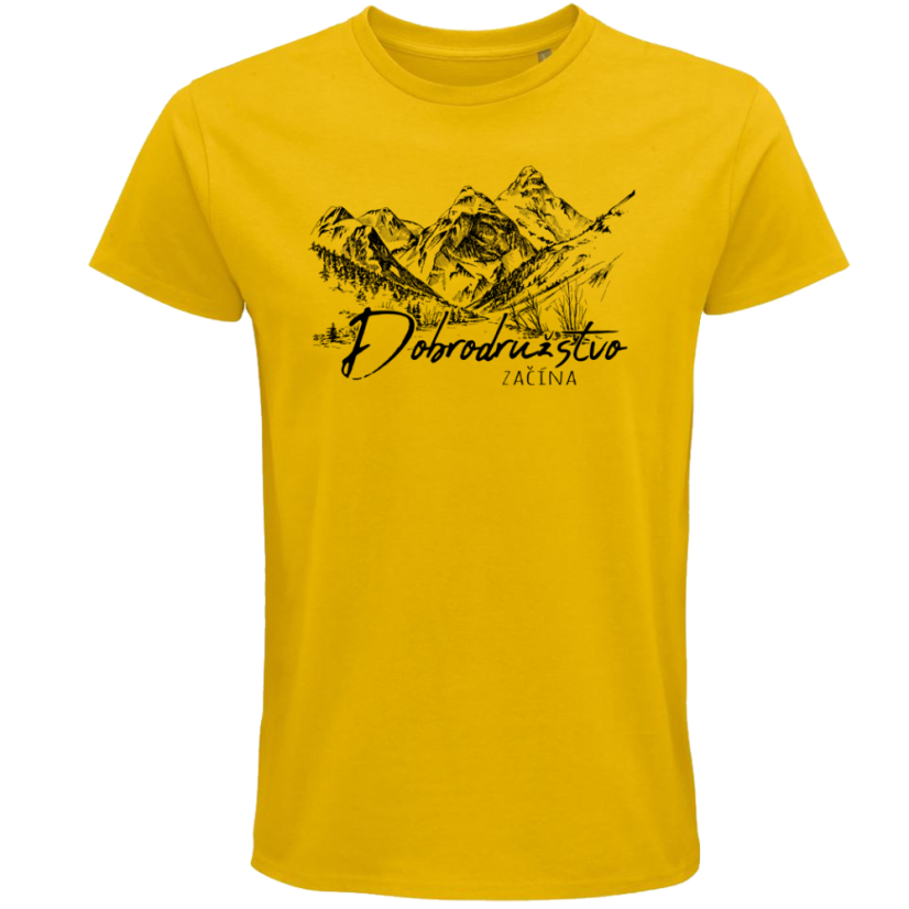 Pánske BIO tričko Dobrodružstvo začína