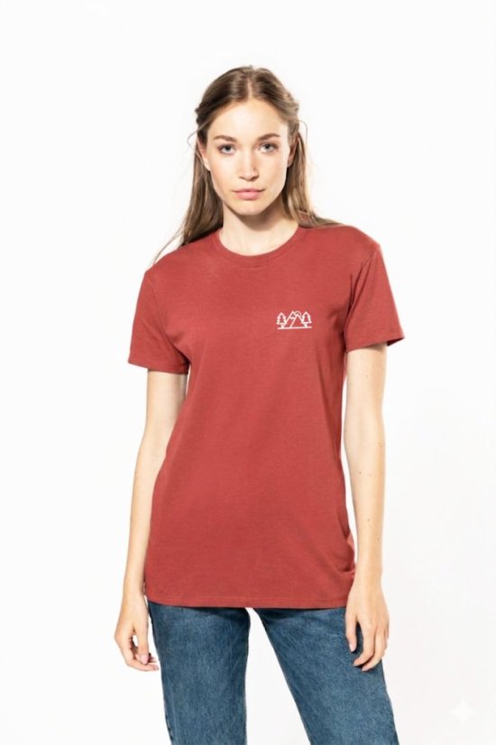 Tričko Stromy a hory - terracotta