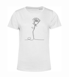 Dámske  tričko Kreslená ruža