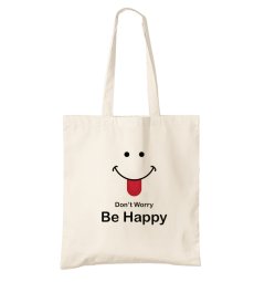 BIO bavlnená taška be happy