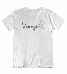 Pánske vtipné tričko vínopič