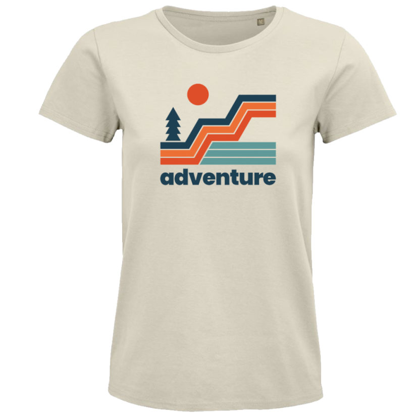 Dámske tričko Retro adventure Strom a hory