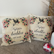 Vankúš Najlepšia babka vtáčik