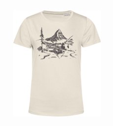 Dámske  tričko hora v pozadí