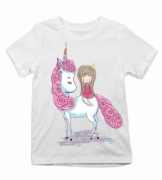 Detské tričko jednorožec a princezná