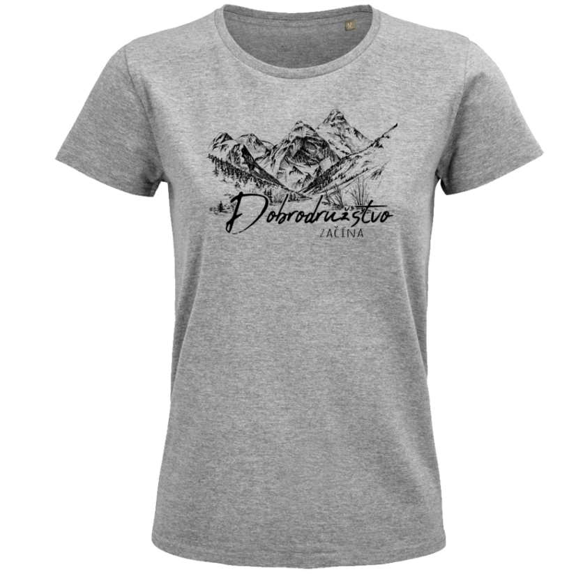 Dámske tričko Dobrodružstvo začína