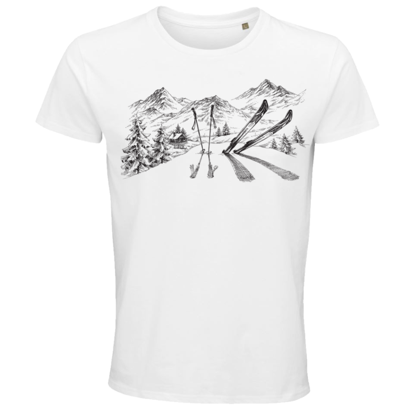 Pánske BIO tričko Skialp a hory