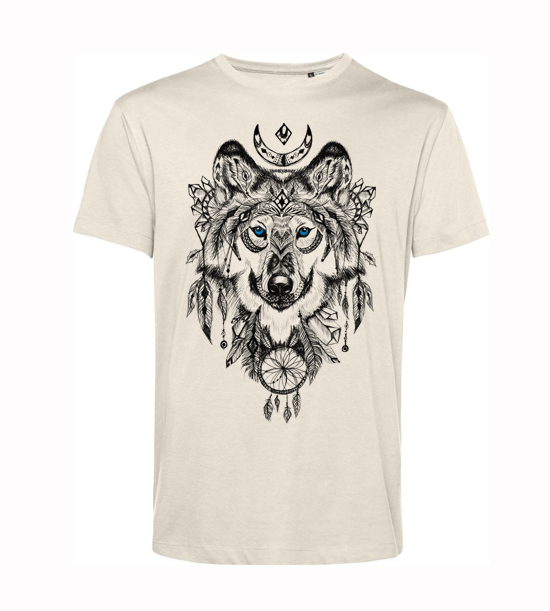 Pánske  tričko  vlk Aztécke vzory