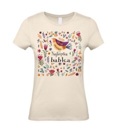 Dámske tričko najlepšia babka vtáčik