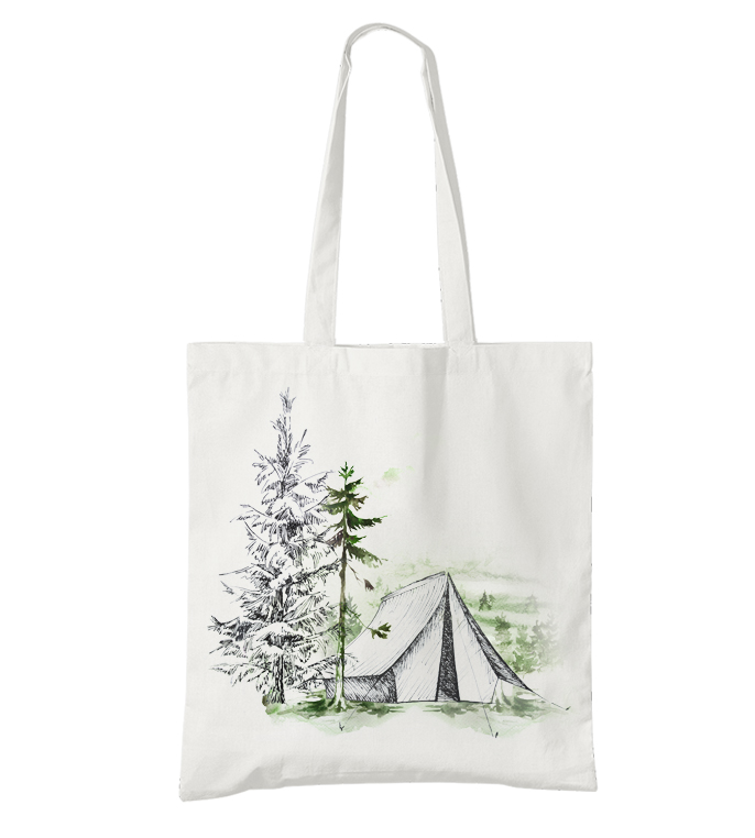Bavlněná taška Stan u stromu