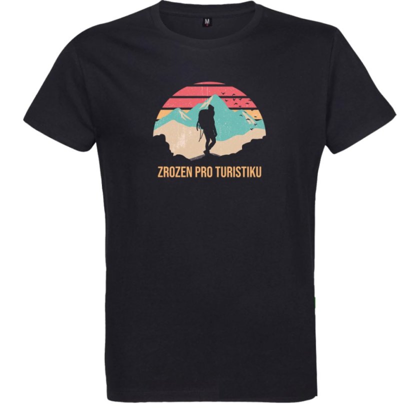 Pánské  tričko Zrozen pro turistiku