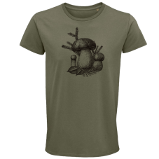 Pánske tričko hríby maľba