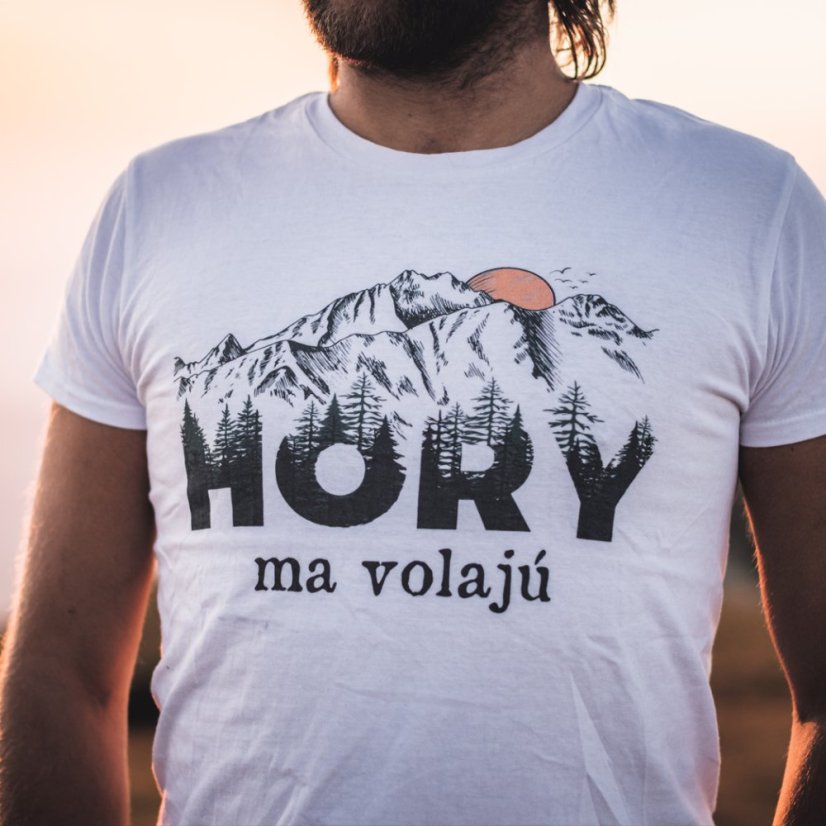 Pánske BIO tričko Hory ma volajú farebné