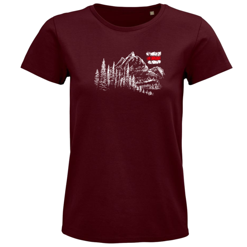 Dámske Bio tričko Hory a turistická značka
