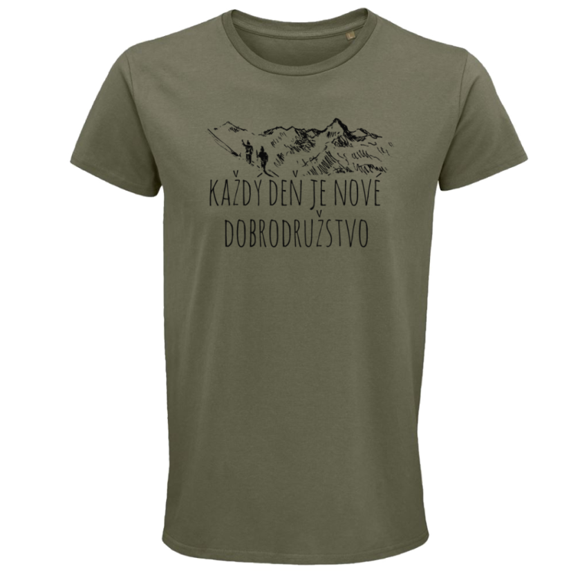 Pánske tričko Každý deň je nové dobrodružstvo