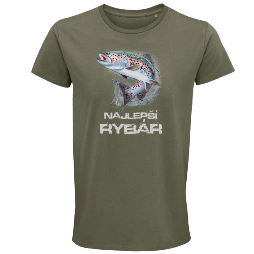 Pánske tričko najlepší rybár farebné