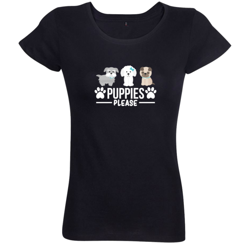 Dámske bio tričko puppies please