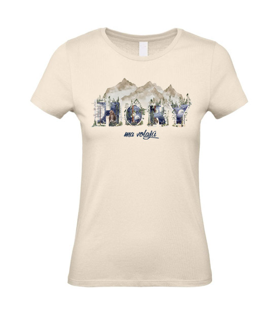 Dámske tričko hory ma volajú noc