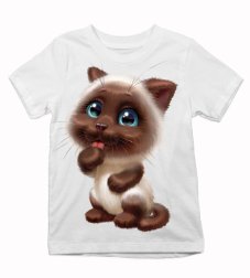 Detské tričko mačička hnedá