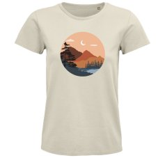 Dámske tričko Retro Príroda v kruhu