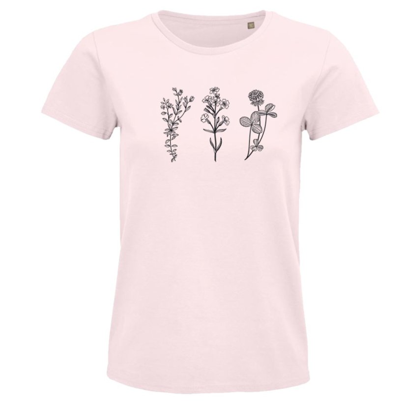 Dámske BIO tričko 3 divé kvety