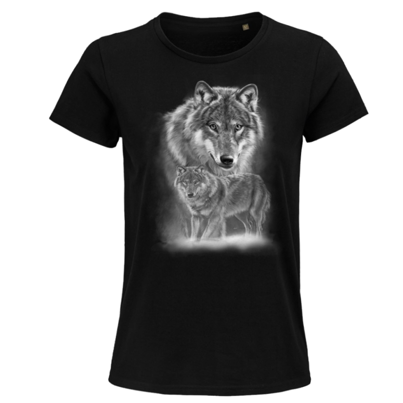 Dámske Bio tričko Vlci čierne