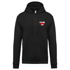 Pánska mikina s kapucňou Turistická značka Srdiečko