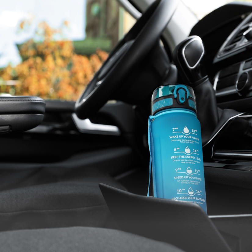 Športová fľaša na vodu  pitný režim 1L – modrá