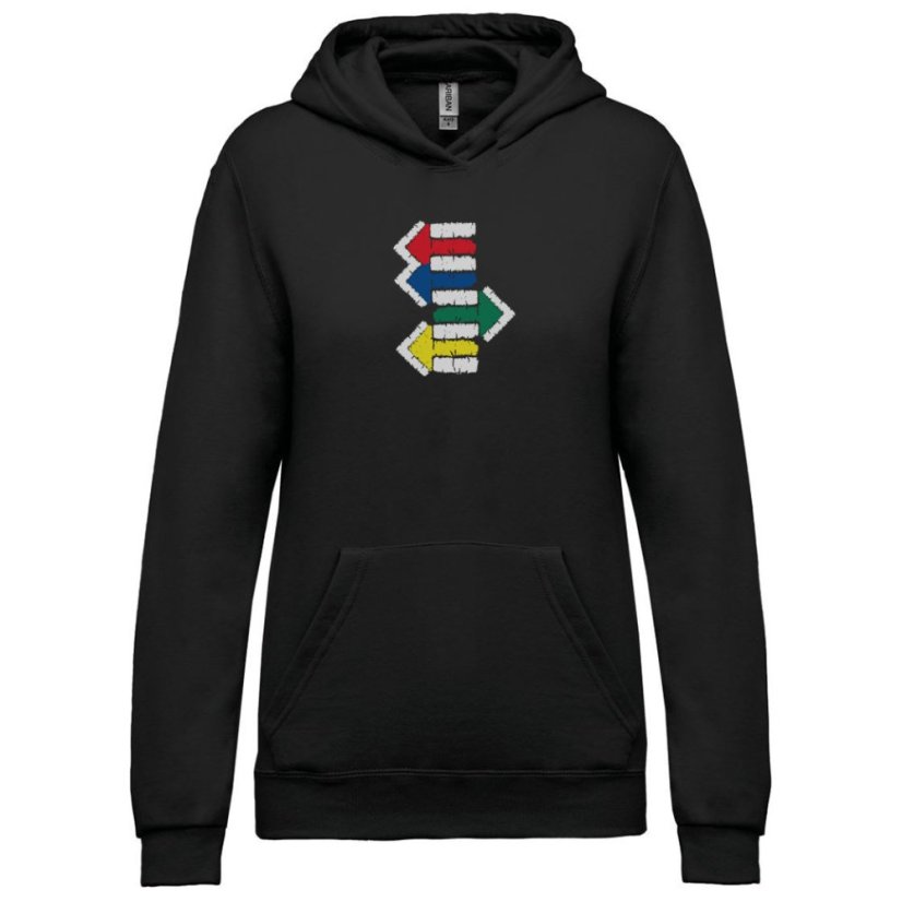 Dámska mikina s kapucňou Ten správny smer