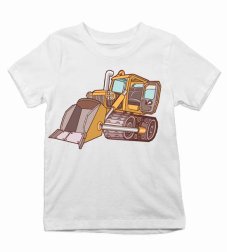 Detské tričko kreslený buldozér