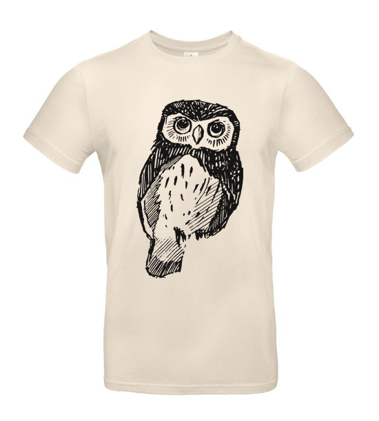 Pánske tričko Sova skica