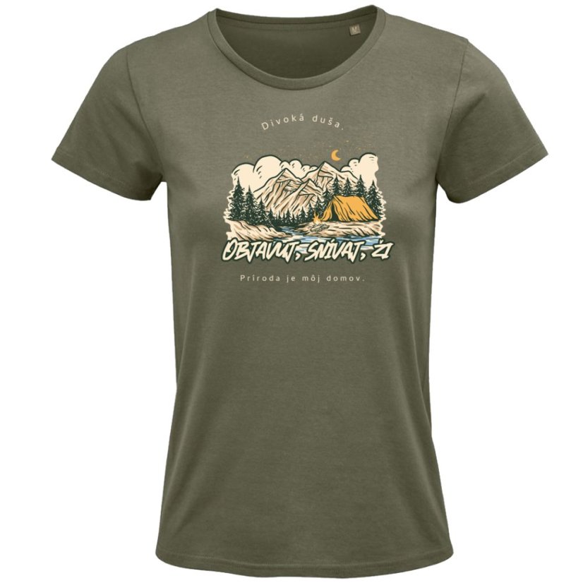 Dámske tričko Príroda je môj domov