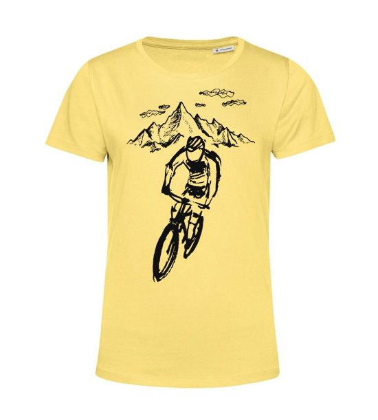 Dámske BIO  tričko cyklistika v horách
