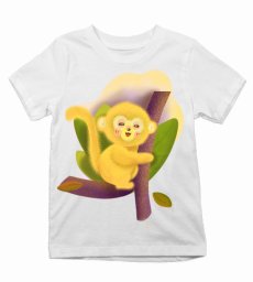 Detské tričko Žltá opička