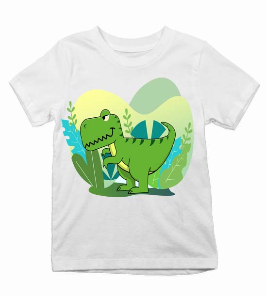Detské tričko pozorujúci rex