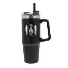 Termohrnček Sila prírody, 900 ml, čierna